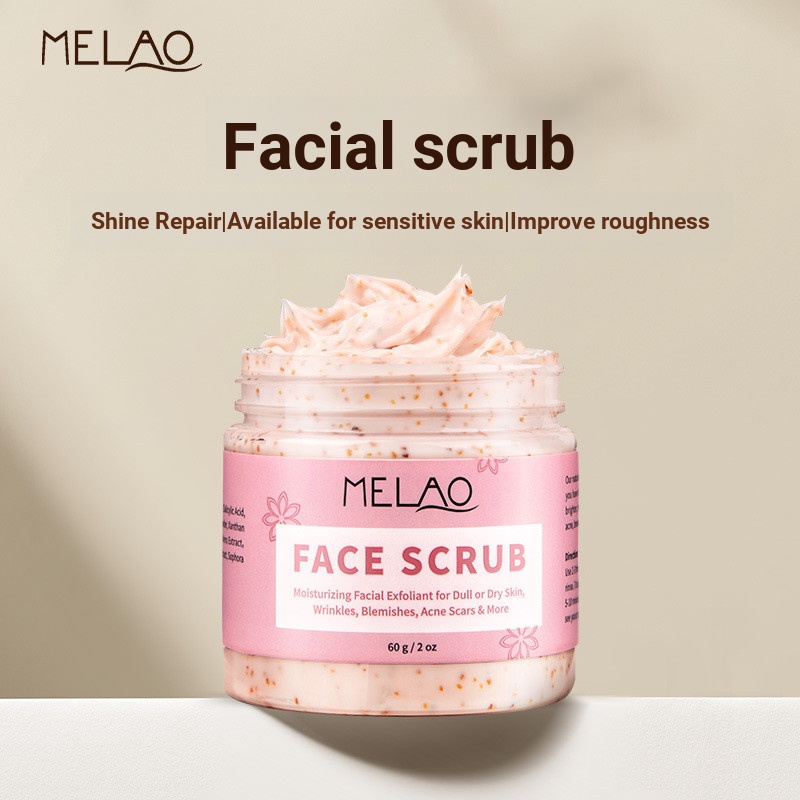 MELAO Cross-Border Facial Scrub Exfoliating Deep Cleanser Moisturizing Soft Exfoliating Facial Scrub