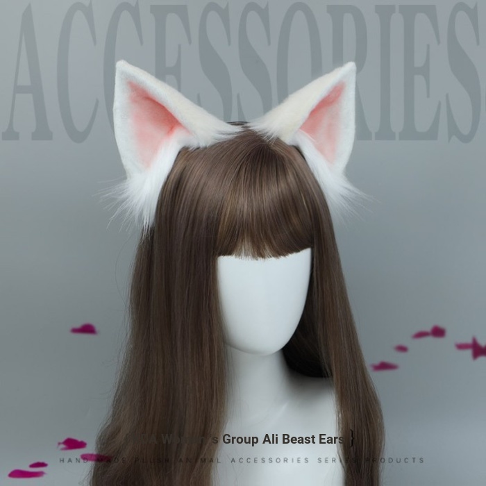 Hand-Made สัตว์หู Headwear คอสเพลย์ Hairy KDA สาว Group Ali สัตว์หูแถบคาดศีรษะ Headwear