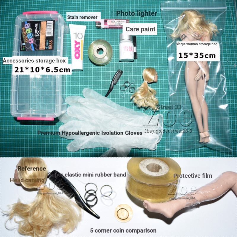 1/6 ทหารยาง Body TBLeague phicen ฟิล์มป้องกัน Anti-Dyeing กระเป๋าเก็บน้ํามัน