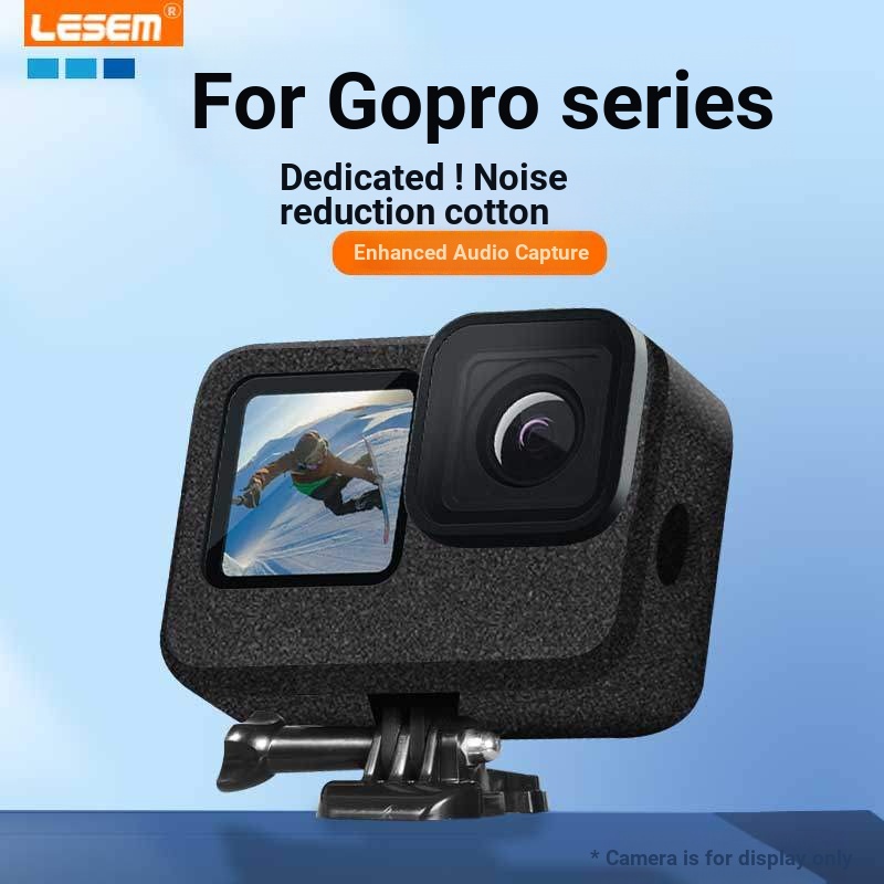 เหมาะสําหรับ gopro13 อุปกรณ์เสริม gopro12 ฝาครอบกันลม gopro11 อุปกรณ์เสริมลดเสียงรบกวนฝาครอบฟองน้ําไ