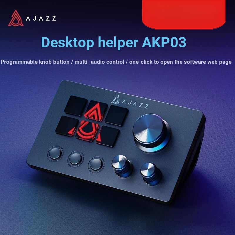 สีดํา Jue AKP153/03 เดสก์ท็อป Helper คอนโซลแผง Controller Live Tuning โปรแกรมปุ่มลัด Visualized ปุ่ม