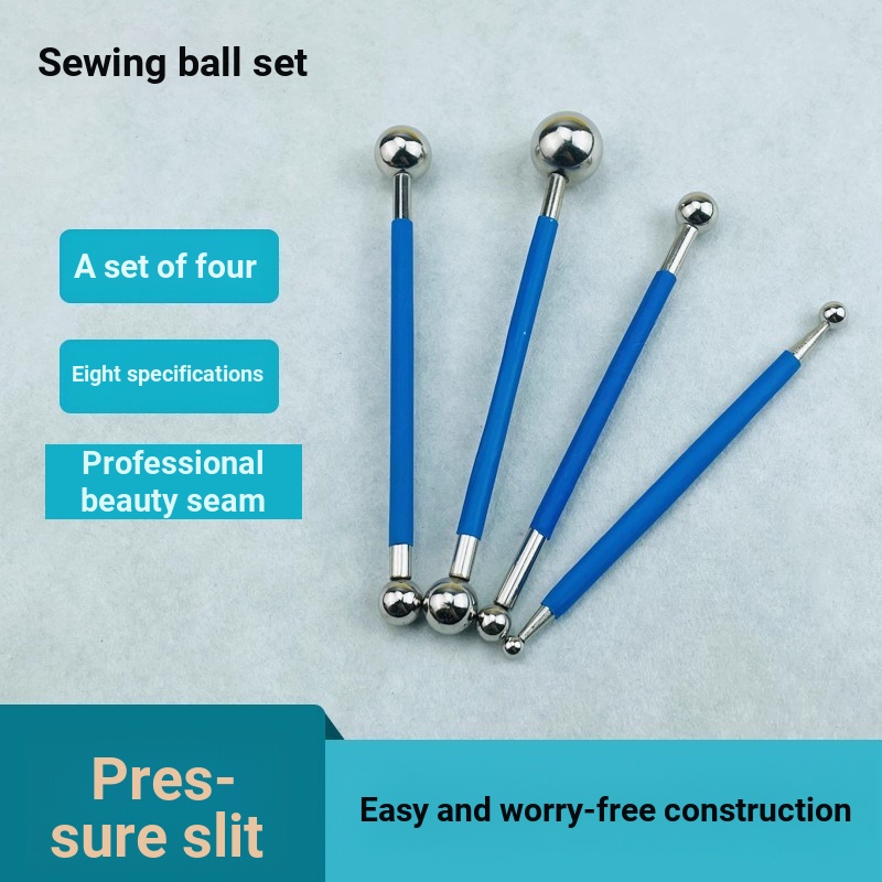 Pressing Stick Handy เครื่องมือลูกเหล็กกด Seam Ball ตะเข็บที่สวยงาม Yin Yang มุมกระเบื้องกดขอบชุดกระ