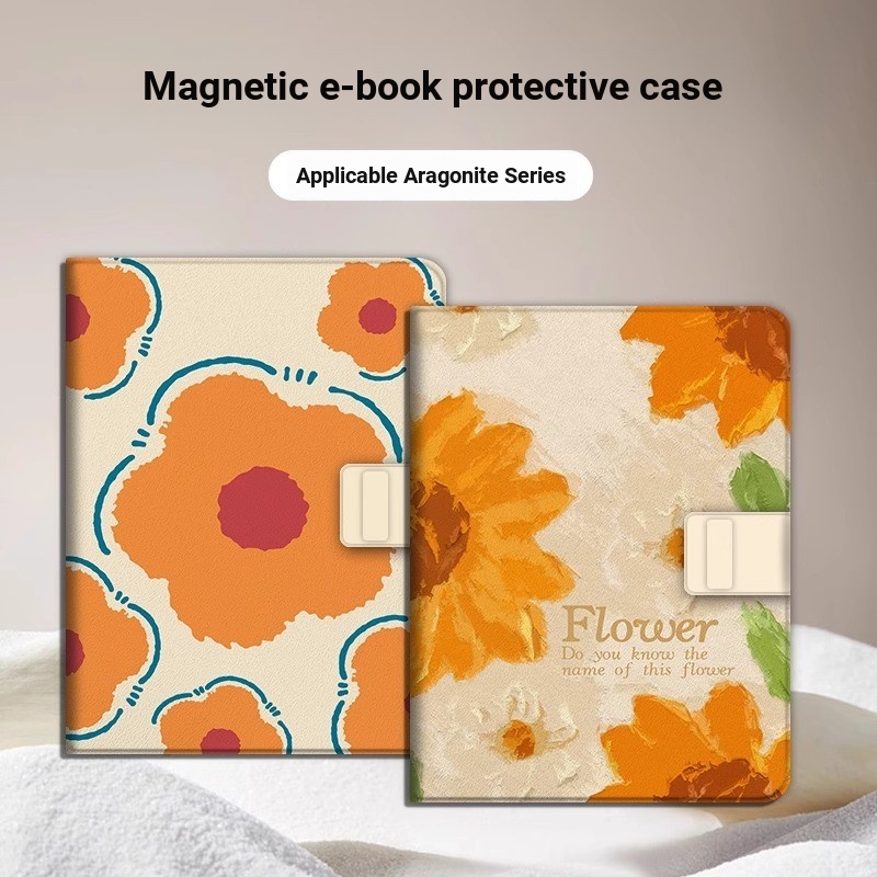 ดอกไม้เรียบง่ายเหมาะสําหรับ leaf5/poke5/6 แฟชั่น Aragonite BOOX E-Book หมายเหตุ Air3/4C เคสป้องกัน H