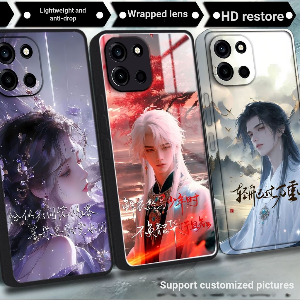 Yijia Turbo6 เคสโทรศัพท์เลนส์รวมทุกอย่างกันกระแทกบางเฉียบที่กําหนดเองภาพถ่ายซิลิโคนเหลว HD แก้ว