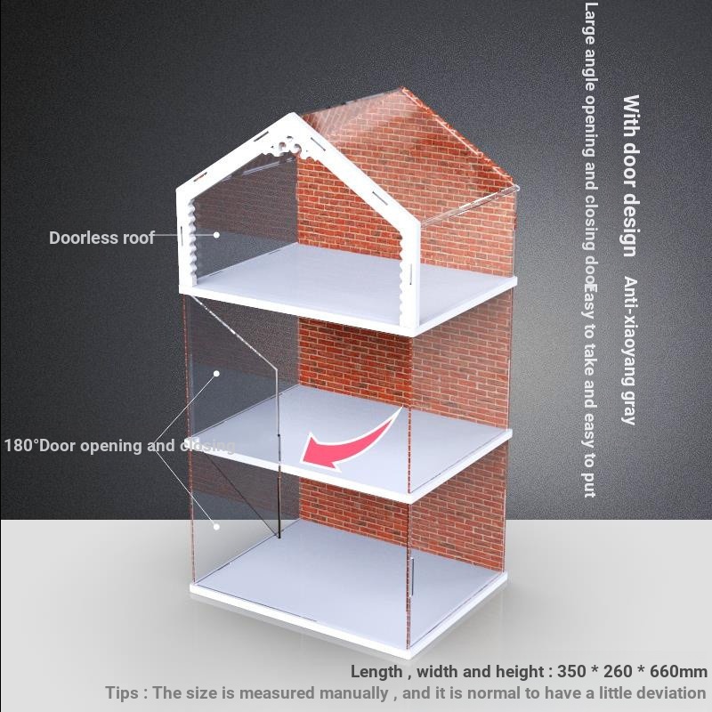 กล่องแสดงอะคริลิค Lego Friends 10292 Monicas Apartment 2319 Cafe Storage ป้องกันฝุ่น