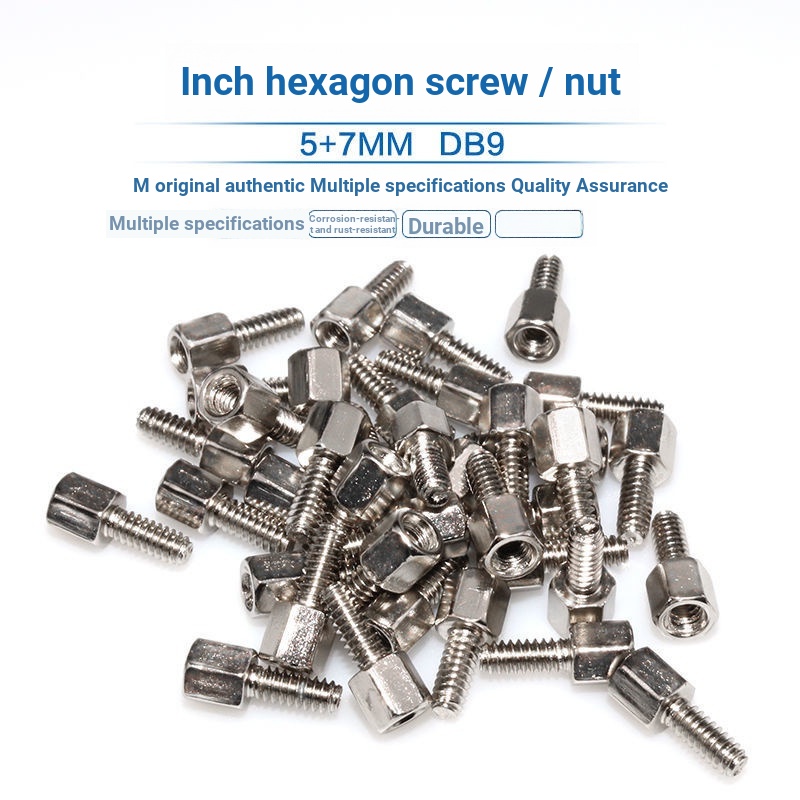 Tyk คอมพิวเตอร์ Serial Port Parallel พอร์ตหกเหลี่ยมสกรู RS232 DB หัวนิ้ว M3 * 5 + 7 COM Stud คอลัมน์