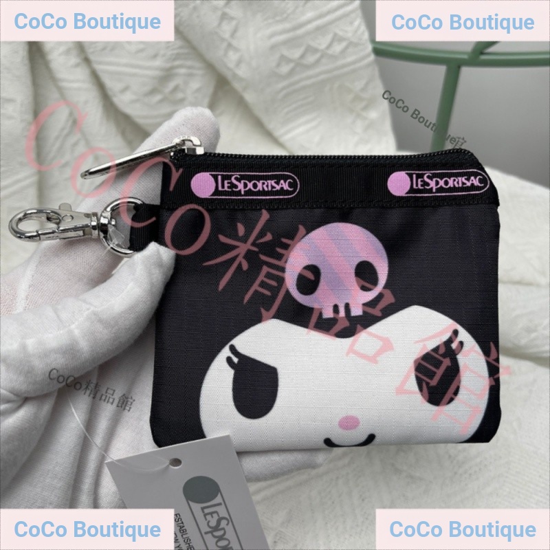 Luxbao LeS LeS LeS LeS LeS G688 น่ารัก Kuromi น่ารักกันน้ํา Mini Key แหวนจี้กระเป๋าพร้อมตะขอกระเป๋าใ