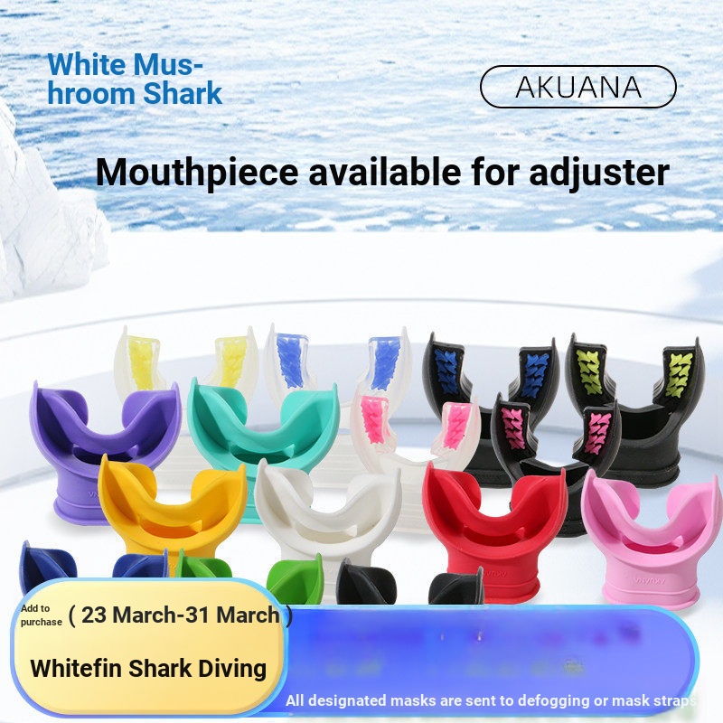 & AKUANA Mouthpiece Respirator Mouthpiece เหมาะสําหรับ Most Adjuster Mouthpiece อุปกรณ์ดําน้ําลึก Sc