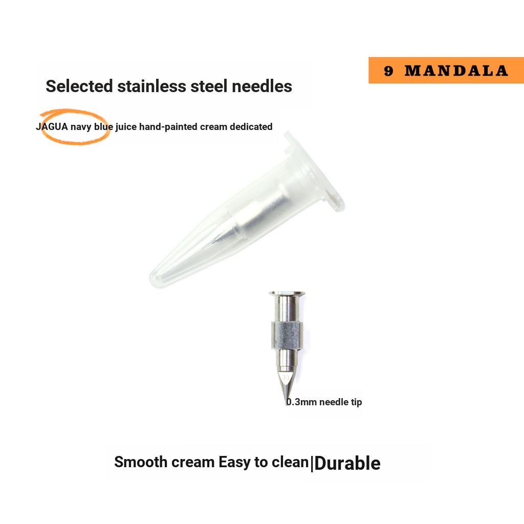 เข็มสแตนเลสjagua Henna Hand Drawn เครื่องมือทนทานเข็มครีมเรียบ