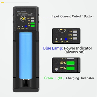 อุปกรณ์ชาร์จแบตเตอรี่ลิเธียม USB สําหรับแบตเตอรี่ลิเธียม 18650 26650 21700 18350 AA AAA