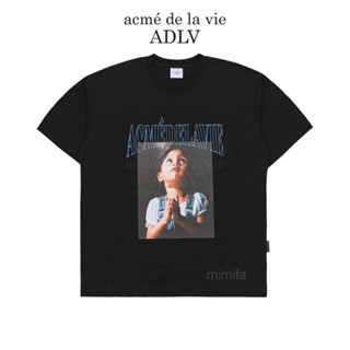 [acme De la vie] ใหม่ เสื้อยืด แขนสั้น โอเวอร์ไซซ์ ลาย DTP PRAY GIRL BABY FACE SHORT SLEEVE สําหรับเด็กผู้หญิง 2023