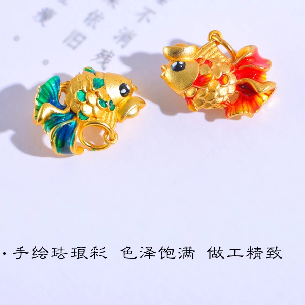 สร้อยข้อมือจี้ทรายรูปปลาทอง สไตล์เวียดนาม thumbnail 8