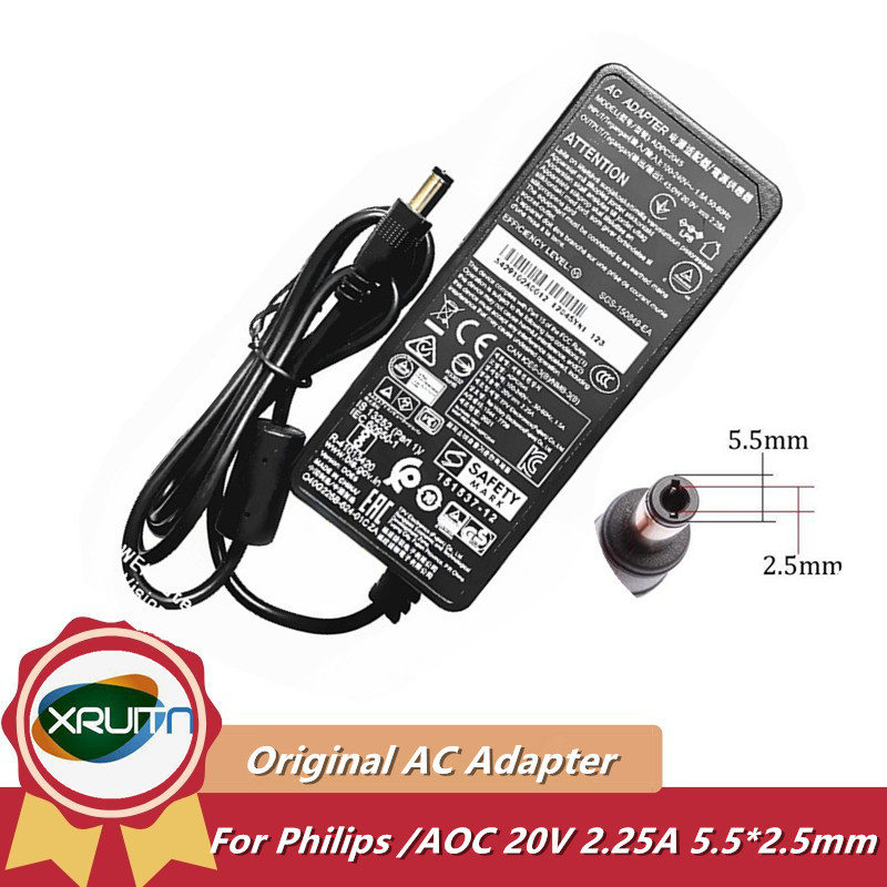 20v 2.25a ADPC2045 Original TPV 20V 2.25A AC Adapter Charger สําหรับ MSI Optix G24C4/G27C4 G272 (3CB5) G241 24" Gaming Monitor แหล่งจ่ายไฟ