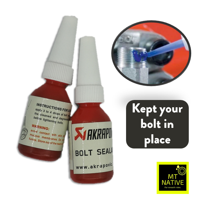Akrapovic Bolt Sealant [BLUE] Thread Locker Gum Lock Tile