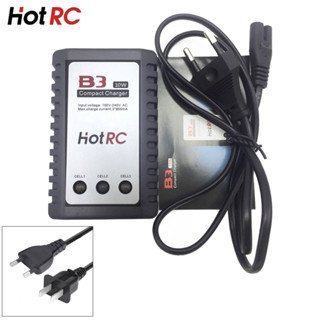 Hotrc ที่ชาร์จแบตเตอรี่ลิเธียมโพลิเมอร์ B3 10W 2S-3S 3*800mA 7.4v/11.1v ปลั๊ก EU US สําหรับโดรนบังคับ LiPo