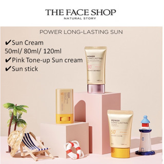 [The Face Shop] ครีมกันแดด ติดทนนาน สีชมพู