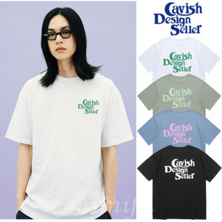 [Cavish Design SELLER] เสื้อยืดแขนสั้น พิมพ์ลายโลโก้ SS