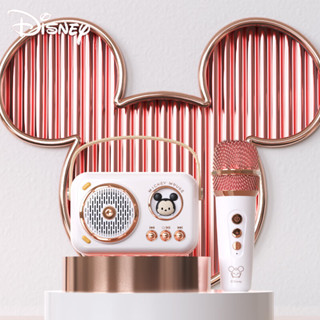 Disney LX-901 ชุดลําโพงไมโครโฟนไร้สาย ขนาดกะทัดรัด แบบพกพา สําหรับโทรศัพท์มือถือ ทีวี ร้องเพลง บลูทูธ