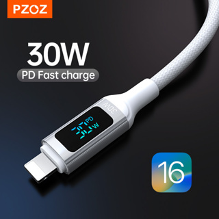 Pzoz สายชาร์จ USB C Type C เป็นสายวันที่ สําหรับ I Phone 14 13 12 11 pro Max XS iPad Macbook