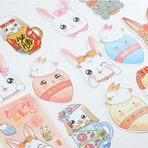 Rabbit YuanQi PostCards (30 แผ่นต่อแพ็ค) Goodie Bag วันเด็กวันครูคริสต์มาส