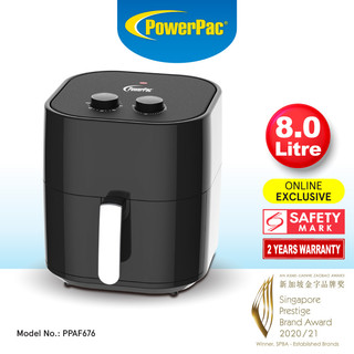PowerPac Air Fryer XXL 8L with Hot Air Flow System (PPAF676)