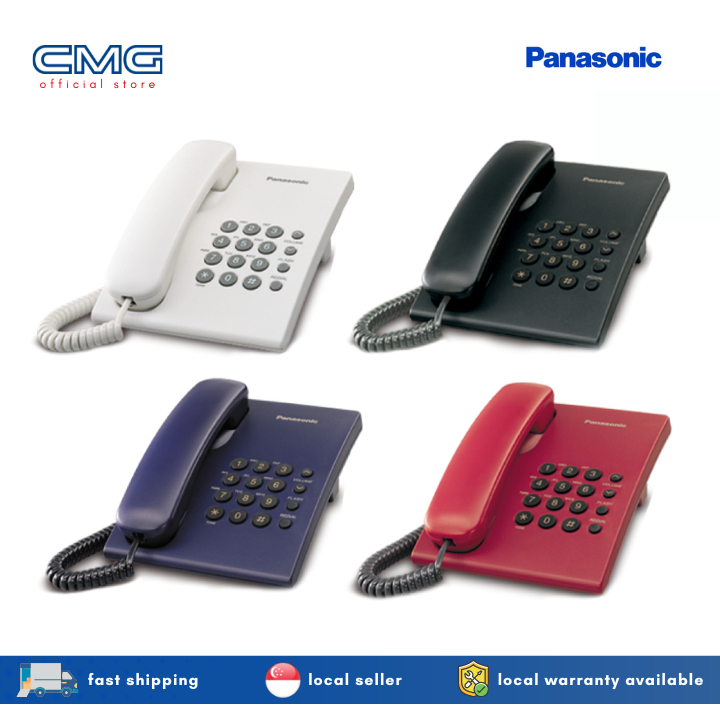 โทรศัพท์แบบมีสายพื้นฐานของ Panasonic KX-TS500MXW