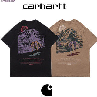 Carhartt Carhartt เสื้อยืดคอกลม แขนสั้น ทรงหลวม สไตล์อเมริกัน เรโทร เหมาะกับฤดูร้อน สําหรับผู้ชาย และผู้หญิง