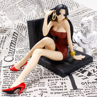 โมเดลฟิกเกอร์ อนิเมะ One Piece Boa Hancock สีแดง ขนาด 11 ซม. ของเล่นสําหรับเด็ก ผู้ใหญ่ ตกแต่งรถยนต์