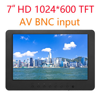 หน้าจอมอนิเตอร์ TFT LCD HD 1024*600 16:9 BNC AV ขนาด 7 นิ้ว สําหรับ PC Security VCD DVD ลําโพงในตัว