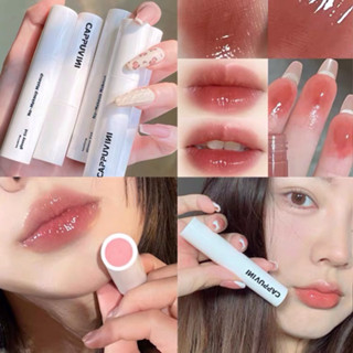 Cappuvini  ลิปกลอส Tint Matte 3D สีสวย ให้ความชุ่มชื้น Cappuvini lasting glossy tint