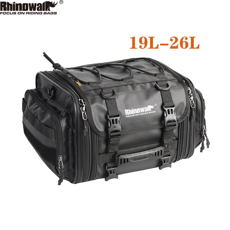 Rhinowalk 19L-26L กระเป๋าเดินทาง กันน้ํา ขยายได้ สําหรับขี่รถจักรยานยนต์