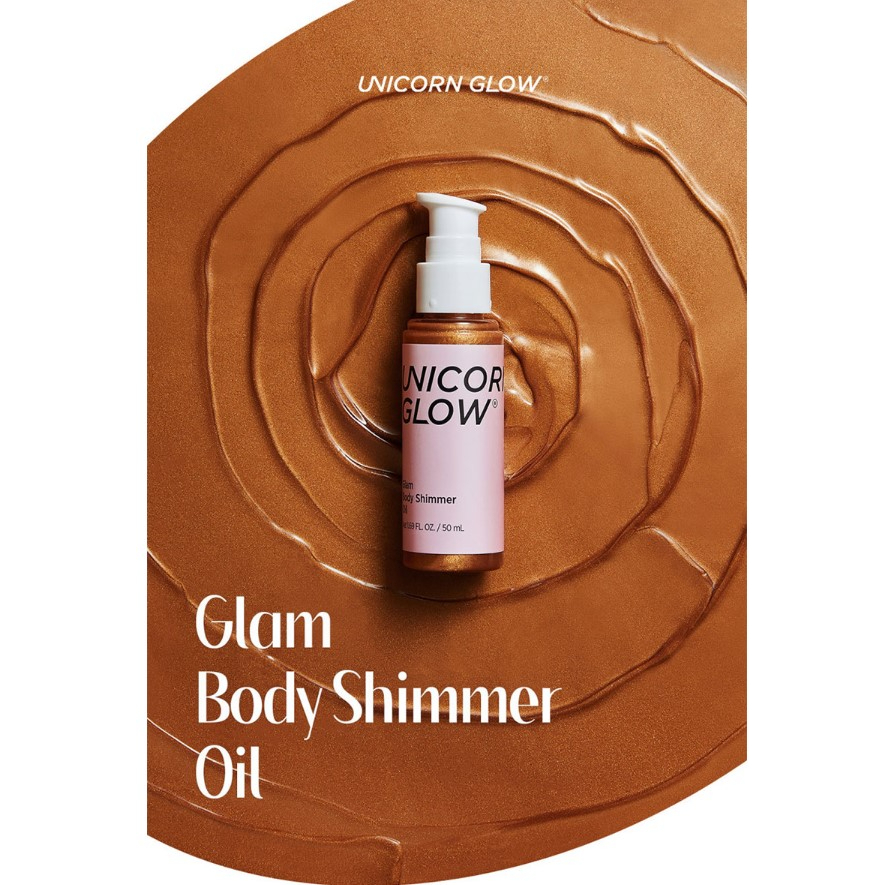 [UNICORN Glow] Glam บอดี้ชิมเมอร์ออยล์ 50 มล. UG-E5SOLBTS1 ผลิตในเกาหลี
