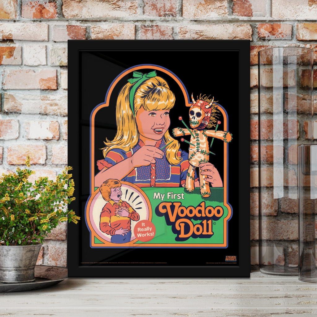 Steeven Rhodes - My First Voodoo Doll Artprint Mini Poster Wall Decorative