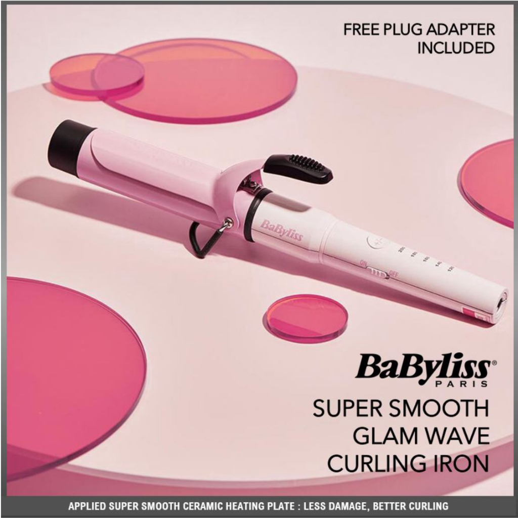 [NEW/READY TO SHIP] BABYLISS SUPER SMOOTH GLAM WAVE CURLING IRON 36mm BCD2236K