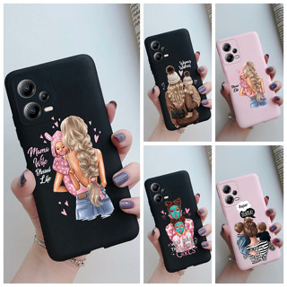 เคสโทรศัพท์มือถือ TPU แบบนิ่ม ลายแม่ และเด็กน่ารัก สําหรับ Xiaomi Poco X5 Poco X5 Pro 2023