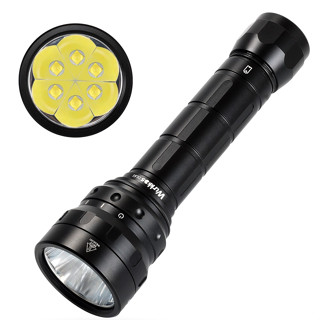 Wurkkos DL61 ไฟฉายดําน้ํา 7000lm 6x Cree XPL2 26650 4 โหมด