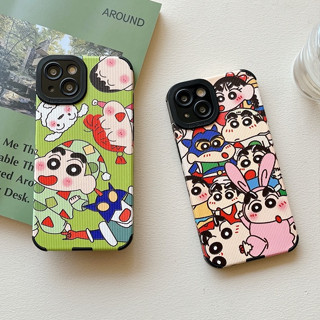 เคสโทรศัพท์มือถือ กันตกสี่มุม ลายการ์ตูนชินจัง สําหรับ iPhone 7 8 Plus 14 ProMax 13 ProMax 11 ProMax 12ProMax iPhone XS Max