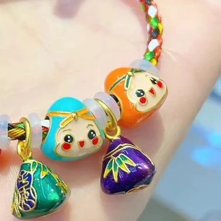 จี้ลูกปัดสีทองสไตล์จีนโบราณ สําหรับสร้อยข้อมือ DIY thumbnail 7