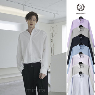 [AVANDRESS] เสื้อเชิ้ต ผ้าออกซ์ฟอร์ด สีพื้น★เสื้อโอเวอร์ไซส์★