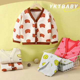 [ML] พร้อมส่ง เสื้อแจ็กเก็ตคาร์ดิแกน คอวี ขนาดเล็ก 73-130 ซม. เข้ากับทุกการแต่งกาย สําหรับเด็กผู้ชาย และเด็กผู้หญิง