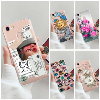 เคสโทรศัพท์มือถือแบบนิ่ม ใส สีหวาน สําหรับ OPPO F5 Youth F5 Youth CPH1725