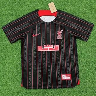 เสื้อกีฬาแขนสั้น ลายทีมชาติฟุตบอล Liverpool LeBron Joint Edition 2023