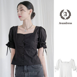 [AVANDRESS] Rococo เสื้อเบลาส์ คอสี่เหลี่ยม
