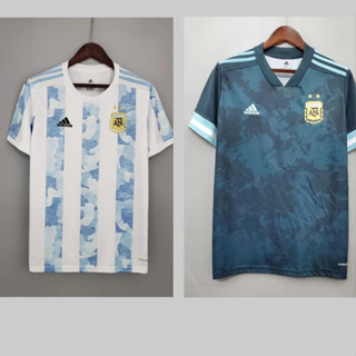 【Fans Issue Kit 】เสื้อกีฬาแขนสั้น ลายทีมชาติฟุตบอล Argentina 21/22 ชุดเหย้า สําหรับผู้ชาย