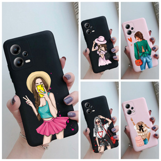 เคสโทรศัพท์มือถือ ซิลิโคนนิ่ม กันกระแทก ลายเด็กผู้หญิง แฟชั่น สําหรับ Xiaomi Poco X5 Poco X5 Pro 2023