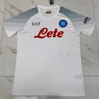 【Fans Issue Kit 】เสื้อกีฬาแขนสั้น ลายทีมชาติฟุตบอล Naples Away 23/24 สีขาว ไซซ์ S-XXL