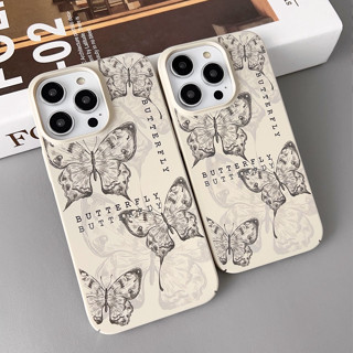 เคสโทรศัพท์มือถือ PC แข็ง ลายผีเสื้อ สําหรับ Iphone11 iPhone14 13 12 11