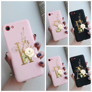 เคสโทรศัพท์มือถือ ซิลิโคนนิ่ม กันกระแทก พิมพ์ลายตัวอักษร แฟชั่น สําหรับ OPPO F7 Youth