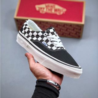 รองเท้าผ้าใบลําลอง รุ่น Vans Anaheim Factory Era 95 Dx สีดํา สีขาว