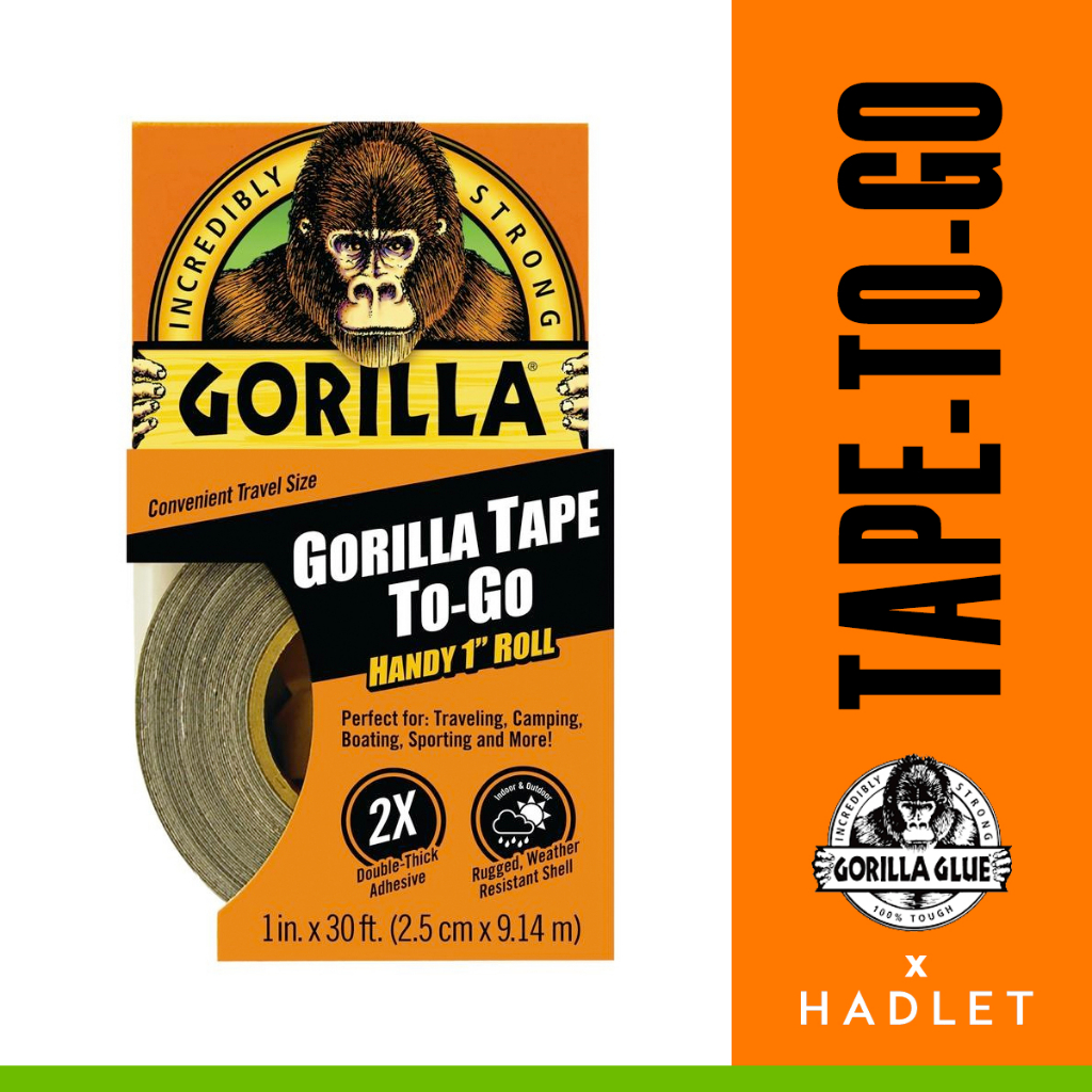 Gorilla Tape to Go Handy Roll 1-Pack สีดํา